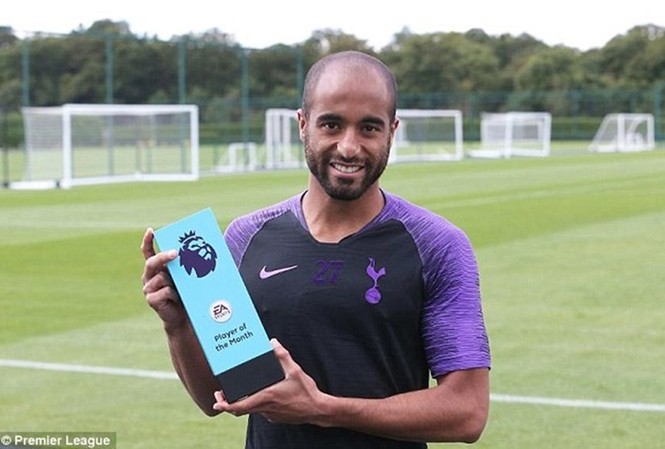 Sao Tottenham hay nhất Ngoại hạng Anh tháng 8 Lucas Moura