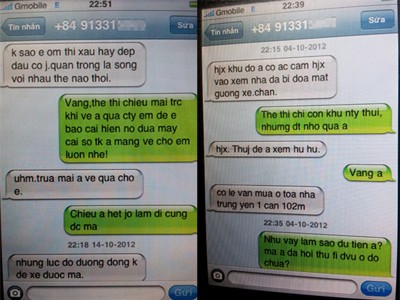 Lừa cưới, ẵm 1,4 tỷ đồng của người yêu rồi chuồn Nội dung các cuộc trao đổi qua tin nhắn giữa Thắng và chị V. nhằm thuyết phục chị V. rút tiền đưa cho Thắng