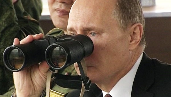 Tổng thống Nga Putin thị sát tập trận Tổng thống Nga Putin thị sát tập trận