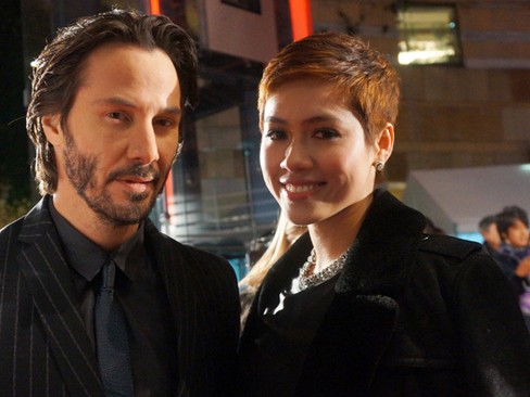 Hoàng My tỏa sáng bên tài tử Keanu Reeves ở Nhật Hoàng My tỏa sáng bên tài tử Keanu Reeves ở Nhật