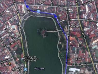 Ga metro sẽ nằm cạnh hồ Gươm Ga metro sẽ nằm cạnh hồ Gươm