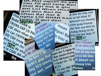 Truy tố hình sự nếu phát tán tin nhắn rác Ảnh: Bộ TT&TT
