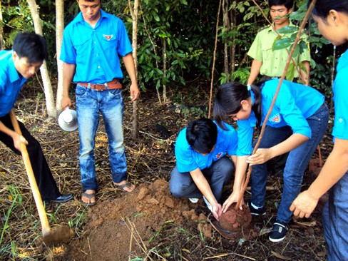 Đoàn viên thanh niên học khuyến nông Đoàn viên thanh niên học khuyến nông