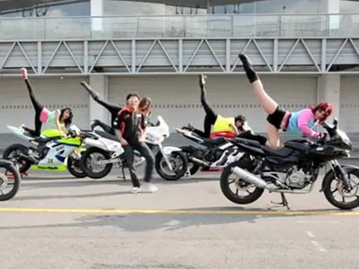 Dân chơi motor cũng nhảy Gangnam Style Dân chơi motor cũng nhảy Gangnam Style