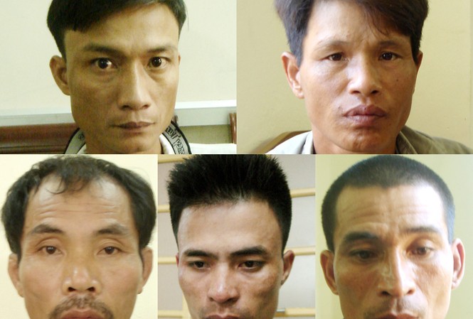 Triệt phá băng nhóm 'làm luật' ở cảng Đình Vũ Năm đối tượng bị bắt giam