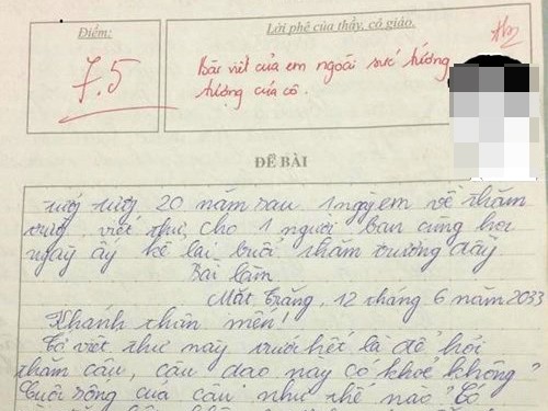 Dân mạng xôn xao bài văn 'ngoài sức tưởng tượng' Dân mạng xôn xao bài văn 'ngoài sức tưởng tượng'