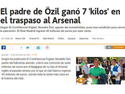 Ozil đến Arsenal 'đơn giản chỉ vì tiền'? Ozil đến Arsenal 'đơn giản chỉ vì tiền'?