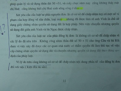 Án nháp phát cho đương sự Án nháp phát cho đương sự