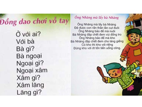 Sách Đồng dao phản cảm bị thu hồi Sách Đồng dao phản cảm bị thu hồi