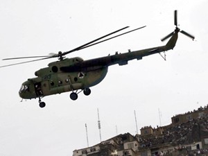 Trực thăng Nga bị nã đạn ở Afghanistan Trực thăng Nga bị nã đạn ở Afghanistan