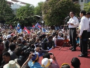 Campuchia ra quyết định về khiếu nại sau bầu cử Cuộc biểu tình hòa bình của CNRP.