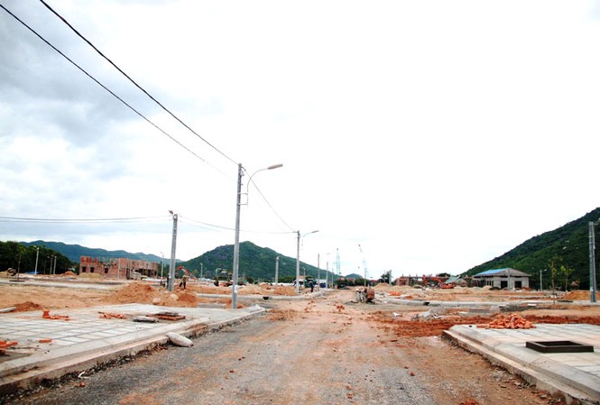 Hối hả trên công trường 'phố mới' Đèo Cả Hối hả trên công trường 'phố mới' Đèo Cả