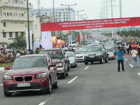 Thông xe đường Tân Sơn Nhất - Bình Lợi - Vành đai ngoài Thông xe đường Tân Sơn Nhất - Bình Lợi - Vành đai ngoài