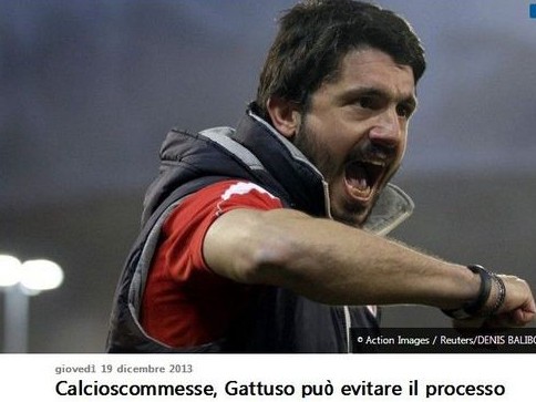 Gattuso thề tự sát nếu bán độ Gattuso tạm thời bị loại khỏi vòng nghi vấn nghi án bán độ tại Serie A