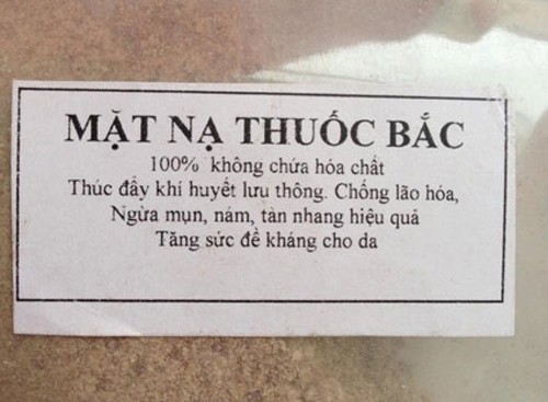 Sưng tấy, phù nề vì mặt nạ thuốc Bắc Sưng tấy, phù nề vì mặt nạ thuốc Bắc