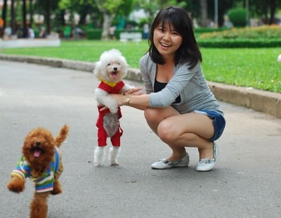 Chi tiền 'khủng' làm đẹp cho chó mèo Chi tiền 'khủng' làm đẹp cho chó mèo