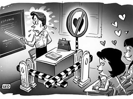 Khi học trò 'cảm nắng' thầy cô Khi học trò 'cảm nắng' thầy cô