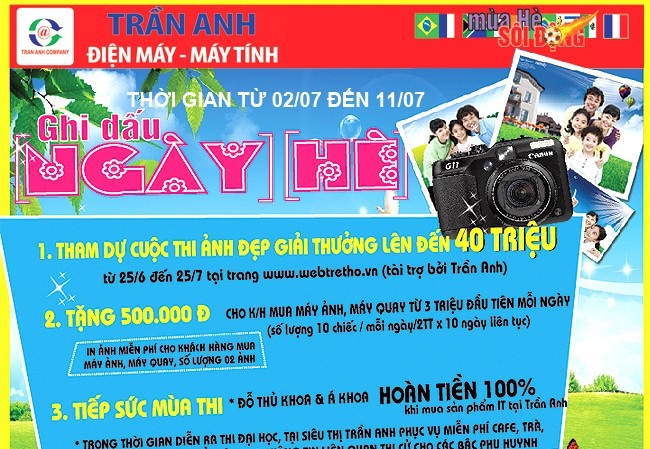“Mùa Hè sôi động” qua các chương trình khuyễn mãi tại Trần Anh “Mùa Hè sôi động” qua các chương trình khuyễn mãi tại Trần Anh