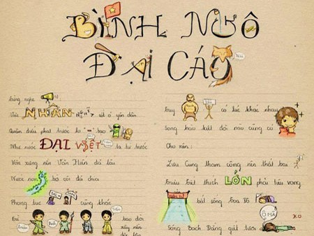 Học sinh lớp 11 chế 'Bình Ngô Đại Cáo' hài hước Học sinh lớp 11 chế 'Bình Ngô Đại Cáo' hài hước