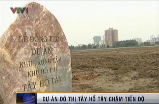 7 năm cấp phép, siêu dự án Tây Hồ Tây chậm tiến độ 7 năm cấp phép, siêu dự án Tây Hồ Tây chậm tiến độ