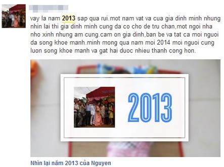 Dân mạng rộ mốt ứng dụng “nhìn lại một năm” Dân mạng rộ mốt ứng dụng “nhìn lại một năm”
