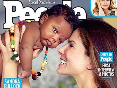 Sandra Bullock khoe con nuôi trên People Sandra Bullock khoe con nuôi trên People