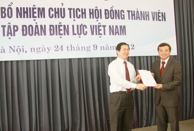 Chủ tịch Hội đồng thành viên EVN nhậm chức Chủ tịch Hội đồng thành viên EVN nhậm chức