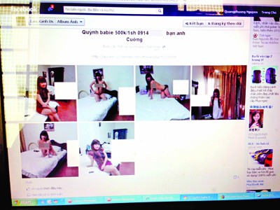 Lập Facebook quảng bá...gái mại dâm Lập Facebook quảng bá...gái mại dâm