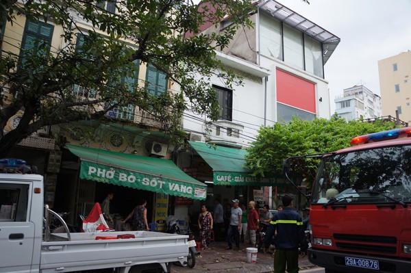 Cháy quán phở, thực khách hốt hoảng Quán phở nơi xảy ra vụ cháy