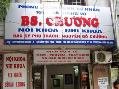 Phòng khám chui hoạt động công khai gần Bộ Y tế Phòng khám chui hoạt động công khai gần Bộ Y tế