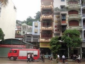 Hé lộ nguyên nhân vụ cháy tiệm vàng ở Quảng Ninh Tiệm vàng Đức Anh. (Ảnh: Vũ Văn Đức/Vietnam+)