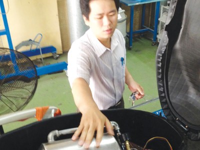 Xe máy chạy bằng gas Xe máy chạy bằng gas