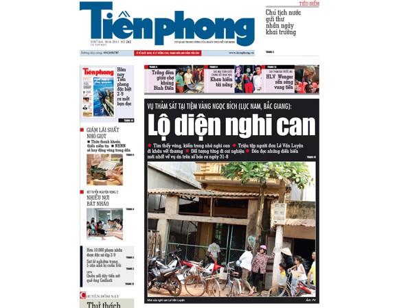 Những thông tin hấp dẫn trên số báo hôm nay Những thông tin hấp dẫn trên số báo hôm nay