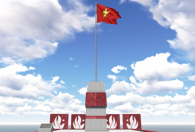 Người Việt trẻ và cột cờ Tổ quốc huyện đảo Lý Sơn Người Việt trẻ và cột cờ Tổ quốc huyện đảo Lý Sơn