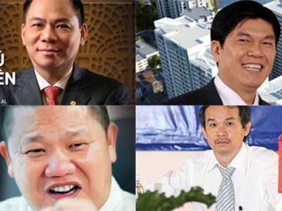 Các đại gia Việt kiếm bao nhiêu tiền trong 2013? Các đại gia Việt kiếm bao nhiêu tiền trong 2013?