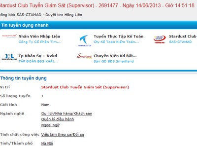 Doanh nghiệp được ‘lãi to’ khi tuyển dụng trực tuyến Doanh nghiệp được ‘lãi to’ khi tuyển dụng trực tuyến