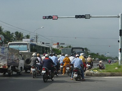 Hỗn độn giao thông vì đèn tín hiệu hỏng Hỗn độn giao thông vì đèn tín hiệu hỏng