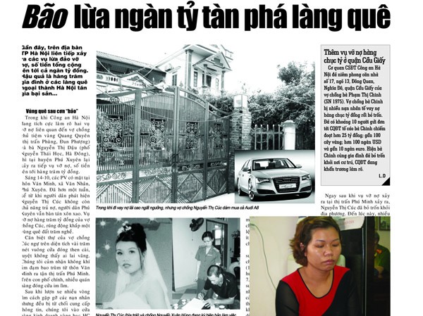 'Nữ tỷ phú vỡ nợ' ra trình diện 'Nữ tỷ phú vỡ nợ' ra trình diện