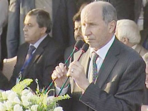 Libya tuyên bố tự do Ông Mustafa Abdul Jalil tuyên bố Libya tự do. Ảnh: BBC