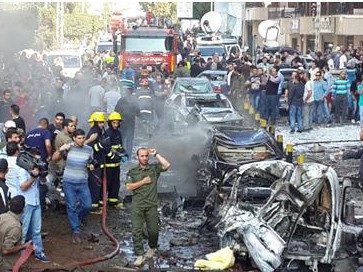 Đánh bom gần Đại sứ quán Iran tại Beirut, 15 người chết Hiện trường vụ nổ gần Đại sứ quán Iran tại Beirut hôm 19/11