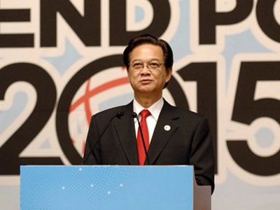 Việt Nam vượt nhiều mục tiêu MDGs Thủ tướng Nguyễn Tấn Dũng tại Diễn đàn Mục tiêu phát triển Thiên niên kỷ,
Seoul 11-11