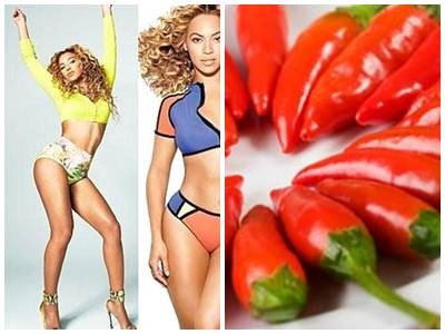 Beyonce chia sẻ bí quyết giảm béo bằng ớt Beyonce chia sẻ bí quyết giảm béo bằng ớt