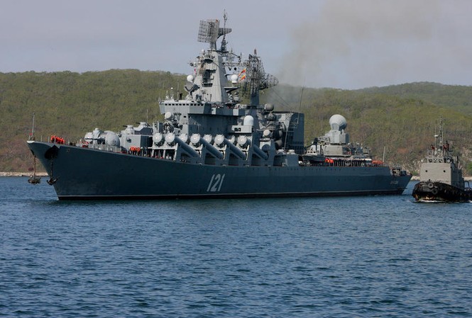 ‘Sát thủ diệt tàu sân bay’ Moskva tới Địa Trung Hải ‘Sát thủ diệt tàu sân bay’ Moskva tới Địa Trung Hải