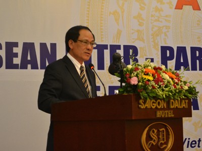 Khai mạc hội nghị Nhóm tư vấn AIPA lần thứ 5 Tổng Thư ký ASEAN Lê Lương Minh phát biểu Ảnh: TTXVN