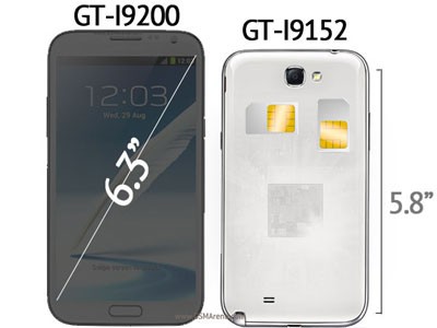 Bộ đôi Samsung Galaxy Mega lộ mặt Bộ đôi Samsung Galaxy Mega lộ mặt