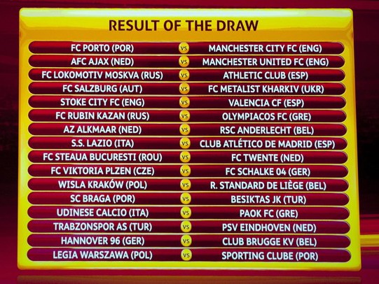 Kết quả bốc thăm Europa League Kết quả bốc thăm Europa League
