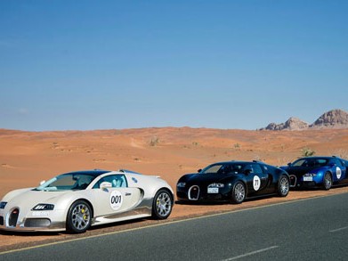 'Đại hội' siêu xe Bugatti tới Trung Đông 'Đại hội' siêu xe Bugatti tới Trung Đông