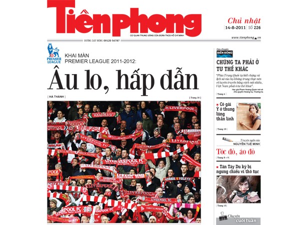 Tìm đọc báo Tiền Phong ra hôm nay 14-8-2011 Tìm đọc báo Tiền Phong ra hôm nay 14-8-2011