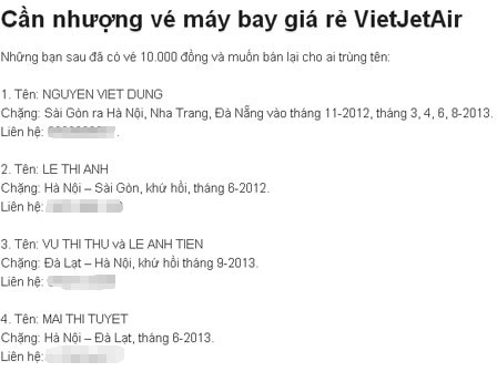 Săn vé máy bay giá rẻ kiếm lời Săn vé máy bay giá rẻ kiếm lời