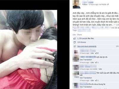 Tung ảnh phòng the lên facebook, nam thanh niên nói gì? Tung ảnh phòng the lên facebook, nam thanh niên nói gì?